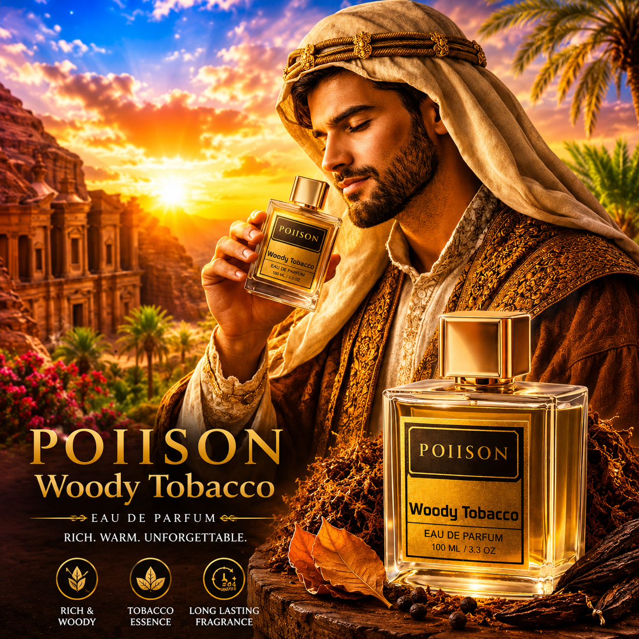 POIISON Woody Tobacco Eau De Perfume Unisex