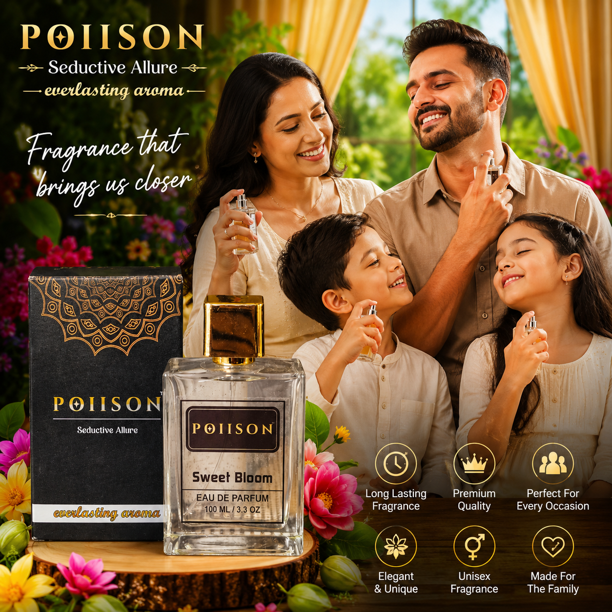 POIISON Sweet Bloom Eau De Perfume Unisex
